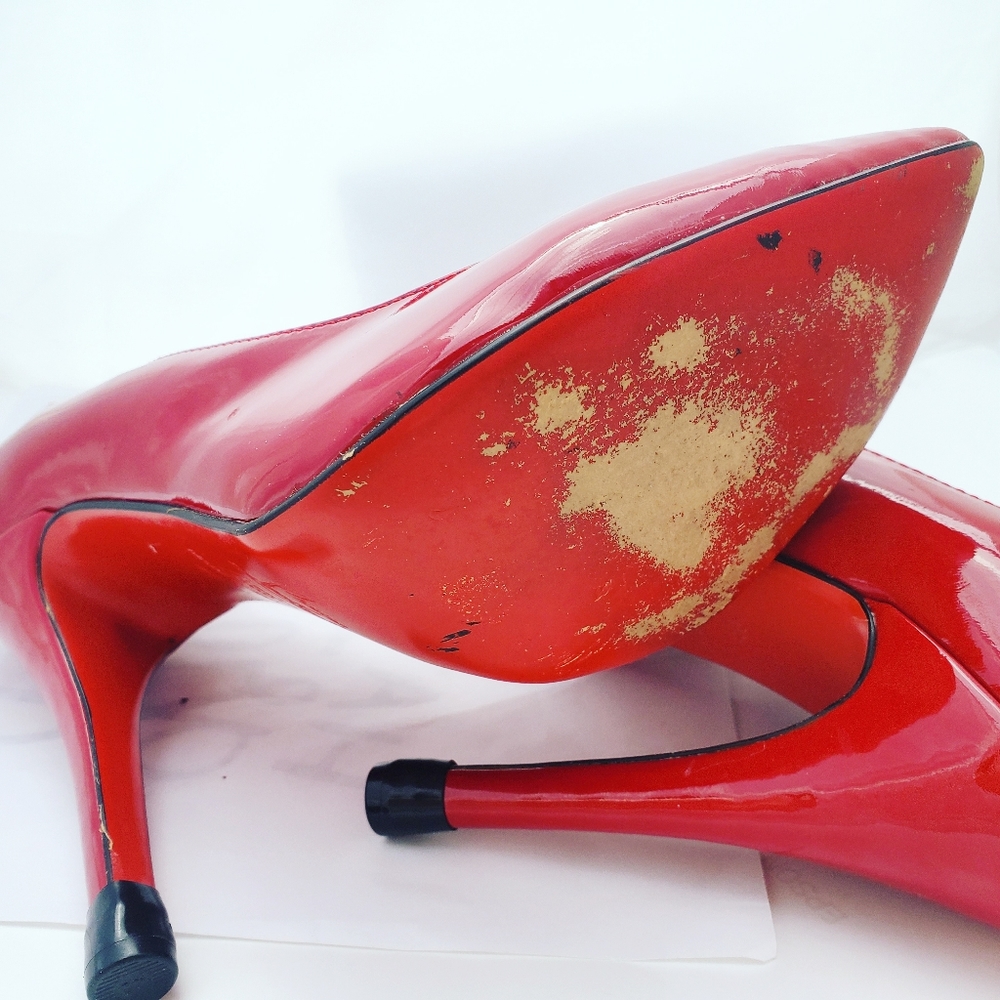 Red Christian Louboutin Heels - Picture 6 of 7